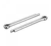 sourcing map 304 Stainless Steel Cotter Pins, 8mm x 70mm Hairpin Clip Fastener Fitting for Automotive, Mechanics, Silver Tone, 8Pcs