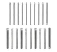 sourcing map 304 Stainless Steel Dowel Pins, 20Pcs 2.6x3mm and 20Pcs 3.1x4mm Knurled Head Flat Chamfered End Dowel Pins, Support Bed Shelf Pegs Support Shelves Fasten Elements