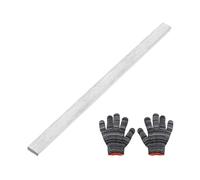 sourcing map 304 Stainless Steel Flat Bar, 6 x 15 x 300mm Stainless Steel Bar with Gloves Stock Brushed Finish Trim Strips Sheet for Industry DIY Craft Making