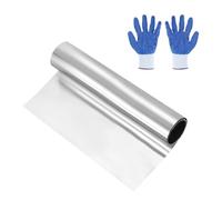 sourcing map 304 Stainless Steel Foil Roll 0.01mm x 100mm x 1m Metal Strip Sheet Stainless Steel Plates Sheet Foil for DIY Craft Making Kitchen Electronic Equipment, Silver Tone