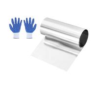 sourcing map 304 Stainless Steel Foil Roll 0.02mm x 50mm x 1m Metal Strip Sheet Stainless Steel Plates Sheet Foil for DIY Craft Making Kitchen Electronic Equipment, Silver Tone