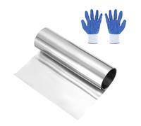 sourcing map 304 Stainless Steel Foil Roll 0.07mm x 100mm x 1m Metal Strip Sheet Stainless Steel Plates Sheet Foil for DIY Craft Making Kitchen Electronic Equipment, Silver Tone