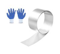 sourcing map 304 Stainless Steel Foil Roll 0.12mm x 50mm x 1m Metal Strip Sheet Stainless Steel Plates Sheet Foil for DIY Craft Making Kitchen Electronic Equipment, Silver Tone