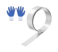 sourcing map 304 Stainless Steel Foil Roll 0.2mm x 15mm x 1m Metal Strip Sheet Stainless Steel Plates Sheet Foil for DIY Craft Making Kitchen Electronic Equipment, Silver Tone