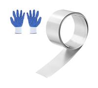 sourcing map 304 Stainless Steel Foil Roll 0.2mm x 30mm x 1m Metal Strip Sheet Stainless Steel Plates Sheet Foil for DIY Craft Making Kitchen Electronic Equipment, Silver Tone