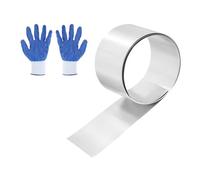 sourcing map 304 Stainless Steel Foil Roll 0.2mm x 40mm x 1m Metal Strip Sheet Stainless Steel Plates Sheet Foil for DIY Craft Making Kitchen Electronic Equipment, Silver Tone