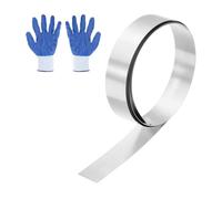 sourcing map 304 Stainless Steel Foil Roll 0.4mm x 25mm x 1m Metal Strip Sheet Stainless Steel Plates Sheet Foil for DIY Craft Making Kitchen Electronic Equipment, Silver Tone