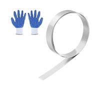 sourcing map 304 Stainless Steel Foil Roll 0.5mm x 15mm x 1m Metal Strip Sheet Stainless Steel Plates Sheet Foil for DIY Craft Making Kitchen Electronic Equipment, Silver Tone