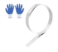 sourcing map 304 Stainless Steel Foil Roll 0.5mm x 30mm x 1m Metal Strip Sheet Stainless Steel Plates Sheet Foil for DIY Craft Making Kitchen Electronic Equipment, Silver Tone