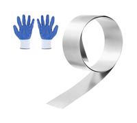 sourcing map 304 Stainless Steel Foil Roll 0.5mm x 50mm x 1m Metal Strip Sheet Stainless Steel Plates Sheet Foil for DIY Craft Making Kitchen Electronic Equipment, Silver Tone