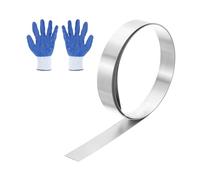 sourcing map 304 Stainless Steel Foil Roll 0.6mm x 20mm x 1m Metal Strip Sheet Stainless Steel Plates Sheet Foil for DIY Craft Making Kitchen Electronic Equipment, Silver Tone