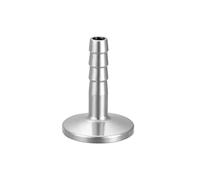 sourcing map 304 Stainless Steel KF10 Flange to 8mm Rubber Hose Barb Adapter for Vacuum