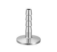 sourcing map 304 Stainless Steel KF16 Flange to 8mm Rubber Hose Barb Adapter for Vacuum