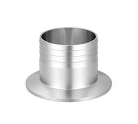sourcing map 304 Stainless Steel KF50 Flange to 50mm Rubber Hose Barb Adapter for Vacuum