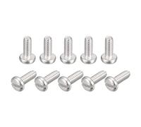 sourcing map 304 Stainless Steel Machine Screws, 100pcs M2x5mm Slotted Drive Pan Head Screw Bolts