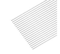 sourcing map 304 Stainless Steel Round Rods, 0.5mm x 200mm Solid Shaft Rods for DIY Craft Model Car Helicopter Airplane, Pack of 20