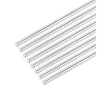 sourcing map 304 Stainless Steel Round Rods, 1.5mm x 420mm Solid Shaft Rods for DIY Craft Model Car Helicopter Airplane, Pack of 8