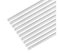 sourcing map 304 Stainless Steel Round Rods, 2mm x 420mm Solid Shaft Rods for DIY Craft Model Car Helicopter Airplane, Pack of 10