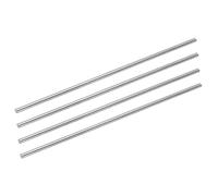 sourcing map 304 Stainless Steel Round Rods, 3mm x 150mm Solid Shaft Rods for DIY Craft Model Car Helicopter Airplane, Pack of 4