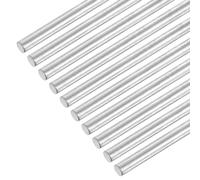 sourcing map 304 Stainless Steel Round Rods, 3mm x 320mm Solid Shaft Rods for DIY Craft Model Car Helicopter Airplane, Pack of 16