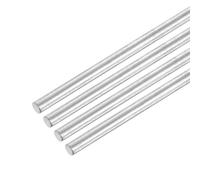 sourcing map 304 Stainless Steel Round Rods, 3mm x 320mm Solid Shaft Rods for DIY Craft Model Car Helicopter Airplane, Pack of 4