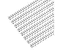 sourcing map 304 Stainless Steel Round Rods, 3mm x 420mm Solid Shaft Rods for DIY Craft Model Car Helicopter Airplane, Pack of 8