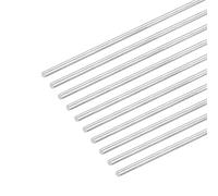 sourcing map 304 Stainless Steel Round Rods, 3mm x 450mm Solid Shaft Rods for DIY Craft Model Car Helicopter Airplane, Pack of 10