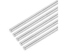 sourcing map 304 Stainless Steel Round Rods, 4mm x 120mm Solid Shaft Rods for DIY Craft Model Car Helicopter Airplane, Pack of 5