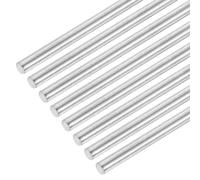 sourcing map 304 Stainless Steel Round Rods, 4mm x 420mm Solid Shaft Rods for DIY Craft Model Car Helicopter Airplane, Pack of 8