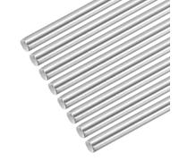 sourcing map 304 Stainless Steel Round Rods, 5mm x 400mm Solid Shaft Rods for DIY Craft Model Car Helicopter Airplane, Pack of 8