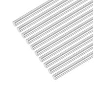 sourcing map 304 Stainless Steel Round Rods, 5mm x 420mm Solid Shaft Rods for DIY Craft Model Car Helicopter Airplane, Pack of 10