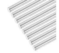 sourcing map 304 Stainless Steel Round Rods, 6mm x 120mm Solid Shaft Rods for DIY Craft Model Car Helicopter Airplane, Pack of 8