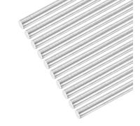 sourcing map 304 Stainless Steel Round Rods 6mm x 240mm 10 Pack | Solid Shaft,for DIY Craft,Model Car,Helicopter,Airplane