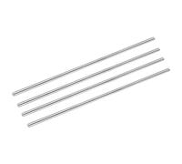 sourcing map 304 Stainless Steel Round Rods, 6mm x 300mm Solid Shaft Rods for DIY Craft Model Car Helicopter Airplane, Pack of 4