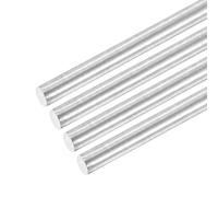 sourcing map 304 Stainless Steel Round Rods, 6mm x 320mm Solid Shaft Rods for DIY Craft Model Car Helicopter Airplane, Pack of 4