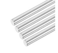sourcing map 304 Stainless Steel Round Rods, 8mm x 120mm Solid Shaft Rods for DIY Craft Model Car Helicopter Airplane, Pack of 4