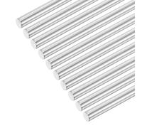 sourcing map 304 Stainless Steel Round Rods 8mm x 240mm 10 Pack | Solid Shaft,for DIY Craft,Model Car,Helicopter,Airplane