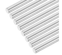 sourcing map 304 Stainless Steel Round Rods, 8mm x 320mm Solid Shaft Rods for DIY Craft Model Car Helicopter Airplane, Pack of 8