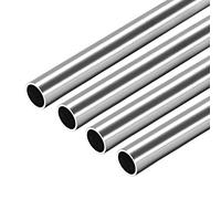 sourcing map 304 Stainless Steel Round Tubing 10mm OD 0.8mm Wall Thickness 250mm Length Seamless Straight Pipe Tube 4 Pcs