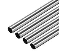 sourcing map 304 Stainless Steel Round Tubing 8mm OD 0.2mm Wall Thickness 250mm Length Seamless Straight Pipe Tube 4 Pcs