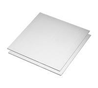 sourcing map 304 Stainless Steel Sheet, 0.08" x 6" x 6" Brushed Finish - Good for Industry, Machinery, DIY Projects, and Home Decoration 2pcs