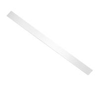 sourcing map 304 Stainless Steel Sheet Gap Filler, 30" x 2" Self-Adhesive Metal Molding Trim Strip Gap Cover for Microwave Mirror Frame Home Decoration, Brushed Silver