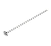 sourcing map 304 Stainless Steel Stirring Rod 11.81" Length Dispersion Machine Stir Sticks with 1.18" ID Dispersion Disc for Laboratory, Industrial