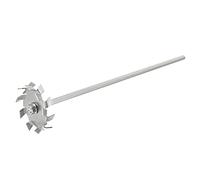 sourcing map 304 Stainless Steel Stirring Rod 11.81" Length Dispersion Machine Stir Sticks with 2.76" ID Dispersion Disc for Laboratory, Industrial