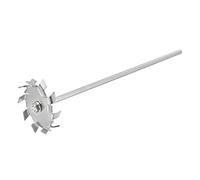 sourcing map 304 Stainless Steel Stirring Rod 11.81" Length Dispersion Machine Stir Sticks with 3.15" ID Dispersion Disc for Laboratory, Industrial