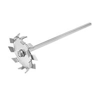 sourcing map 304 Stainless Steel Stirring Rod 7.87" Length Dispersion Machine Stir Sticks with 3.15" ID Dispersion Disc for Laboratory, Industrial