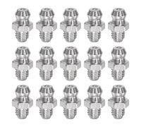 sourcing map 304 Stainless Steel Straight Grease Fitting M6 x 1mm Thread Hydraulic Grease Fitting Accessories, 15Pcs