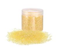 sourcing map 305g Crushed Glass Chips 3-6mm Shiny Electroplating Irregular Broken Sprinkles Chunky Glass for Crafts DIY Resin Art Decoration Vase Filler, Orange Yellow