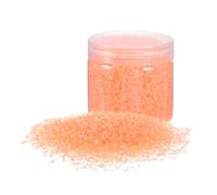 sourcing map 305g Crushed Glass Chips 3-6mm Shiny Electroplating Irregular Broken Sprinkles Chunky Glass for Crafts DIY Resin Art Decoration Vase Filler, Light Amber