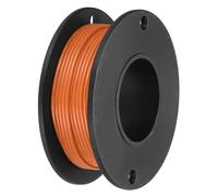 sourcing map 30AWG Stranded PVC Hookup Wire 10M/33ft Orange, Electrical UL1007 Spool Tinned Copper Wire for Internal Connecting, Marine
